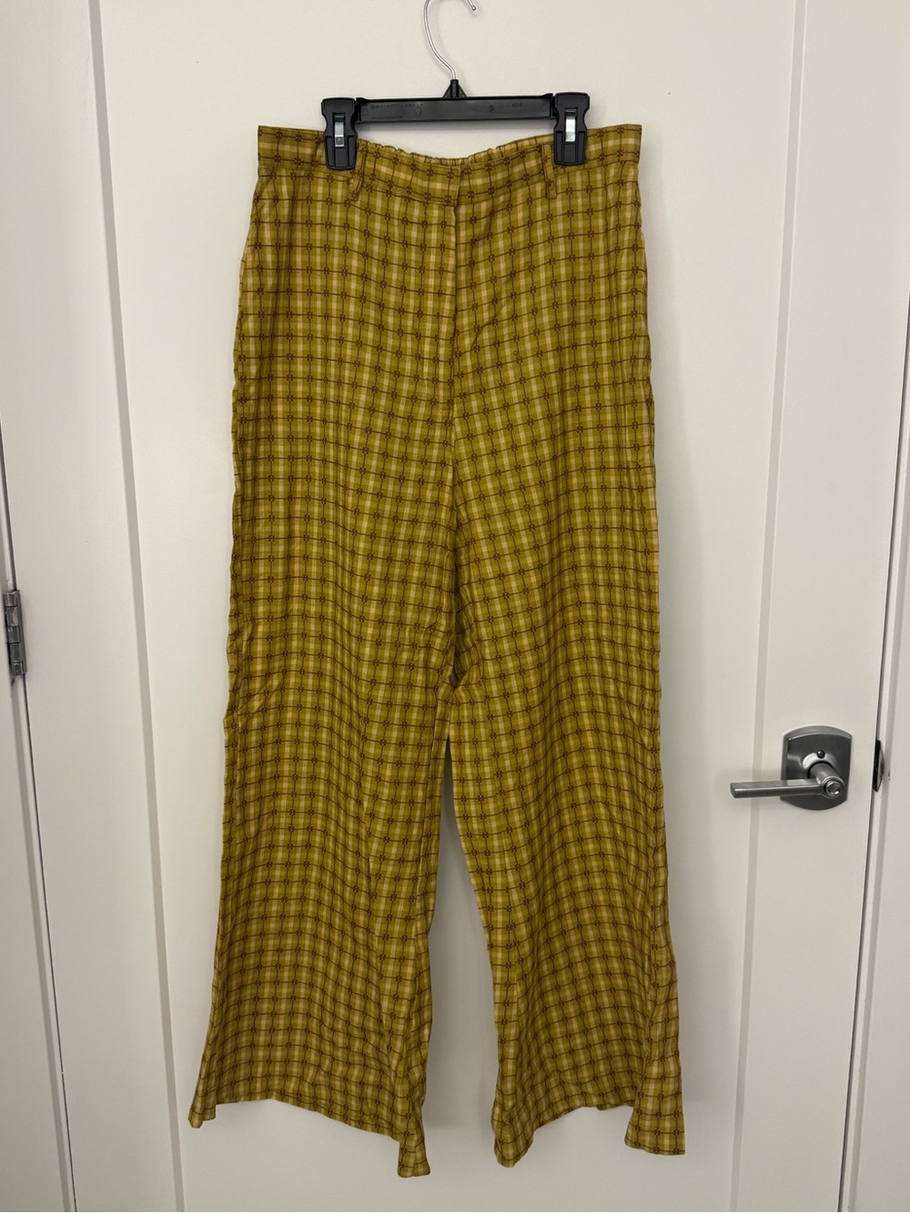 Green Folk Wide Leg Pants
